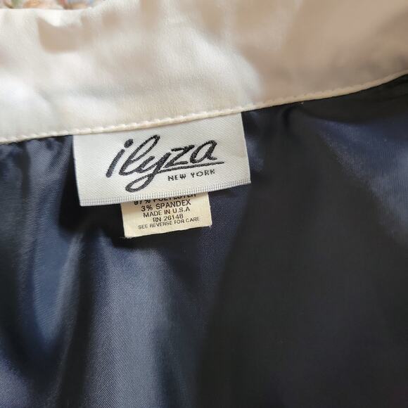 Vintage Ilyza Faux Suede Patchwork Blouse Sz L - Picture 6 of 9